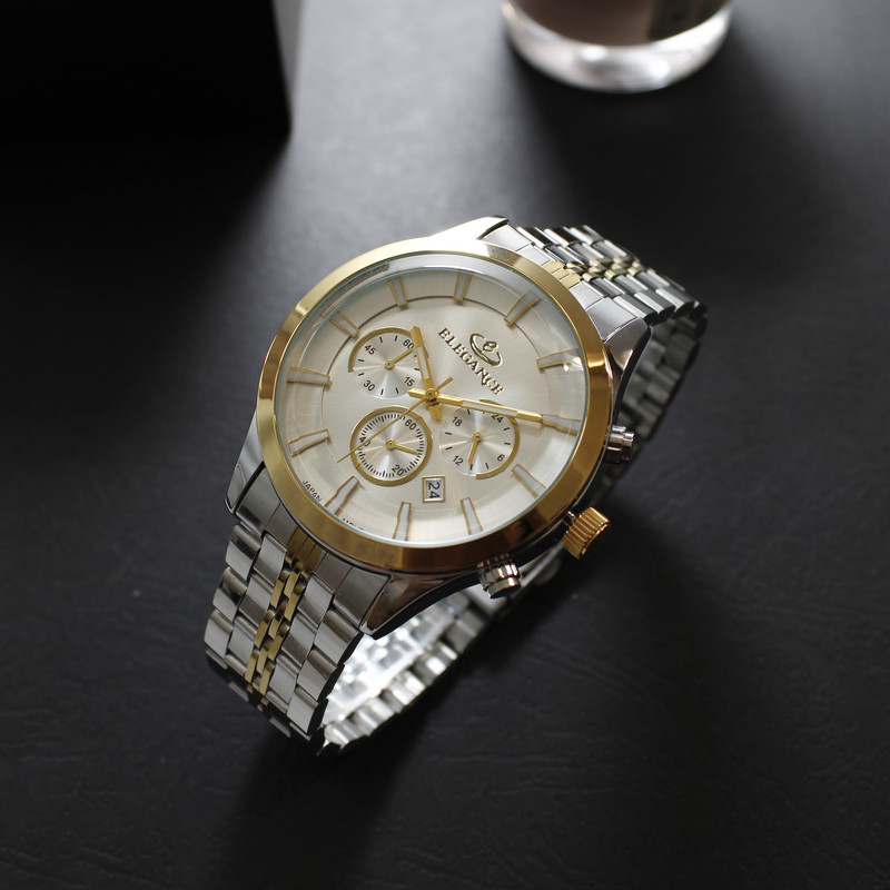 ساعت مچی عقربه‌ای مردانه کوارتز کرونوگراف الگنگس مدل  CMS77956