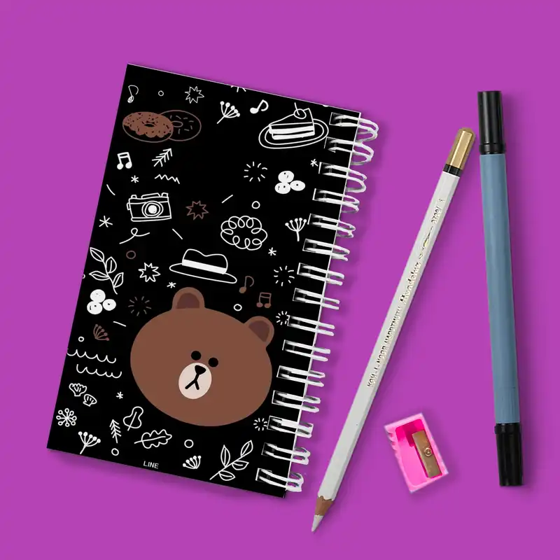 دفترچه یادداشت مدل to do list طرح ایموجی خرس کد abc-6008