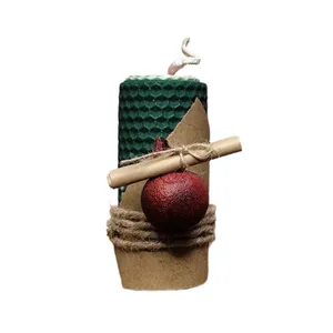 شمع موم عسل دستساز طرح هندوانه مناسب یلدا 