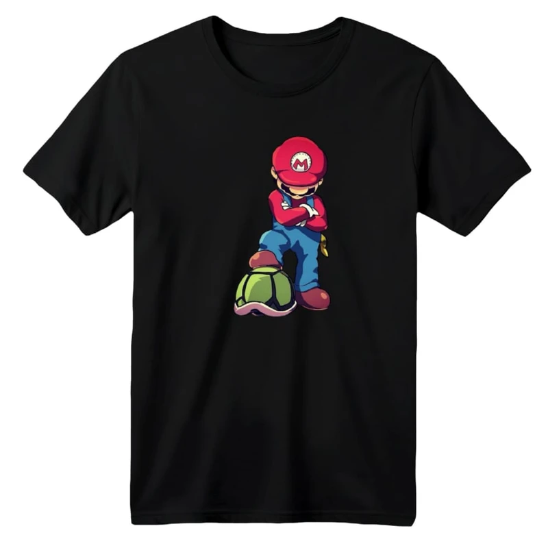 تی شرت آستین کوتاه بچگانه مدل ماریو کد ۴