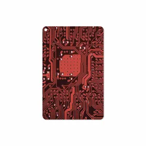 MAHOOT Red Printed Circuit Board Cover Sticker for Apple iPad mini GEN 5 2019 A2126