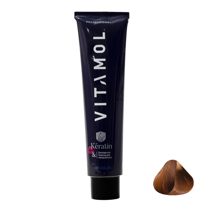 کیت رنگ مو ویتامول سری Natural شماره 7 حجم 120 میلی لیتر رنگ بلوند متوسط