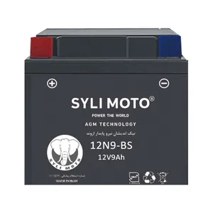 باتری موتورسیکلت 12ولت 9 آمپر سایلی موتو مدل 12N9L-BS