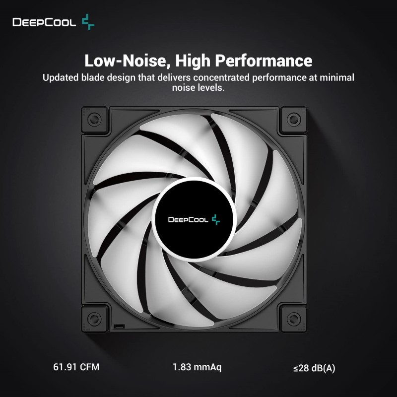 فن کیس دیپ کول مدل FC120 BLACK بسته سه عددی