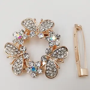 ست گیره روسری و سنجاق سینه زنانه مدل پروانه کد rstt280