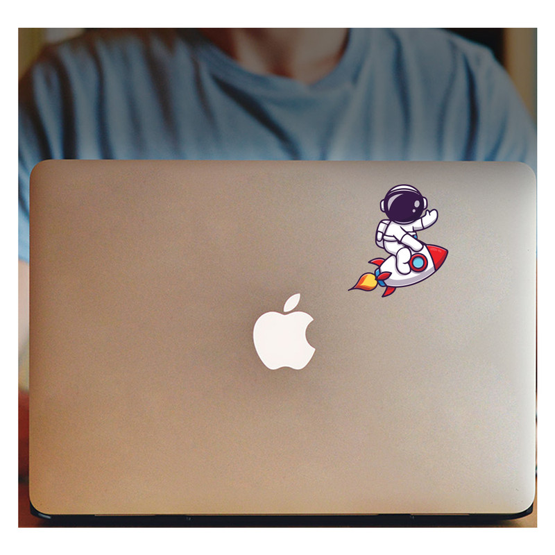 استیکر لپ تاپ طرح فضانورد کد 723
