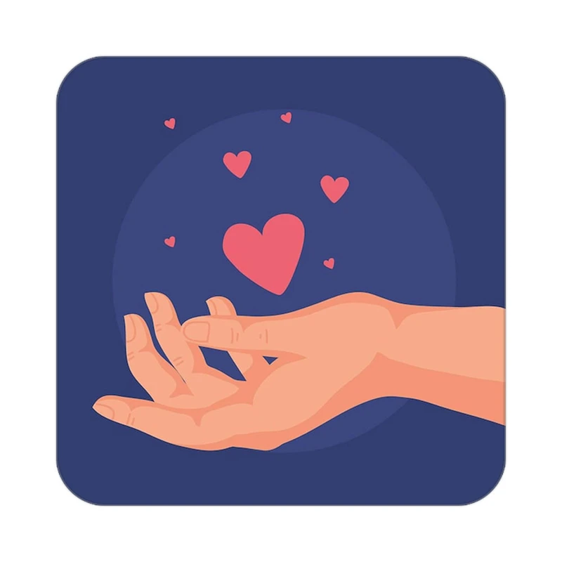 زیر لیوانی کاکتی طرح عاشقانه مدل mp38229