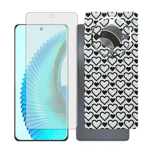 Glass together model transparent screen protector suitable for Honor X9b mobile phone with back cover sticker