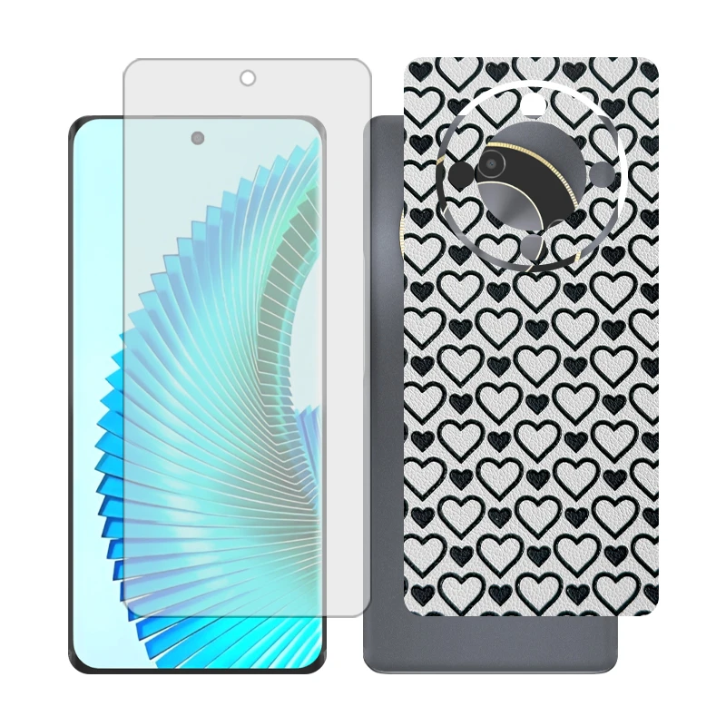 محافظ صفحه نمایش شفاف گلس مدل Together مناسب برای گوشی موبایل آنر X9b به همراه برچسب پوششی پشت گوشی