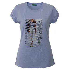 تی‌شرت آستین کوتاه راحتی زنانه مدل دختر