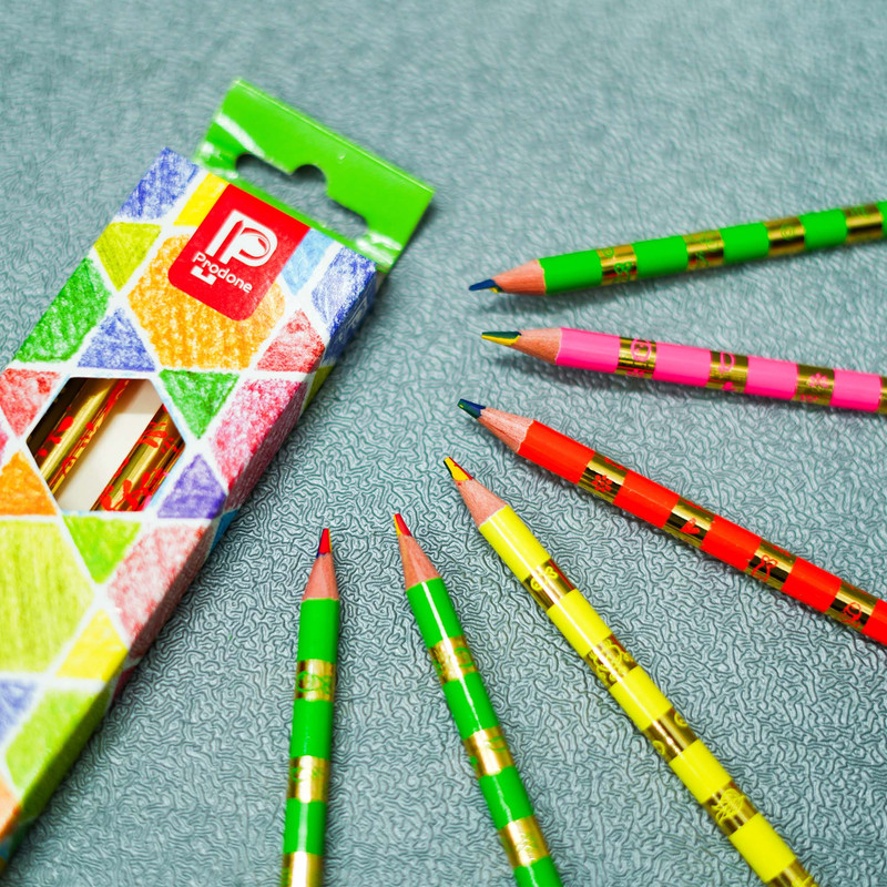 مداد رنگی 12 رنگ پورودون کد 001