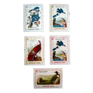 تمبر یادگاری مدل پرندگان کد a-825 مجموعه 5 عددی