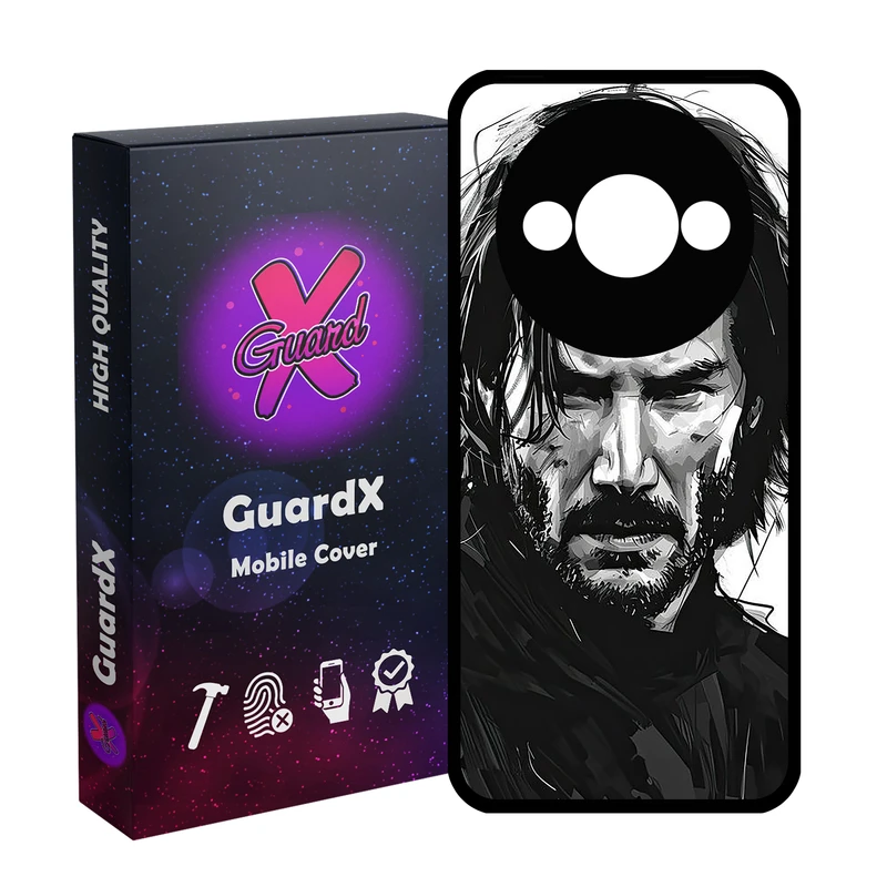 کاور گارد ایکس طرح جان ویک مدل Glass10754 مناسب برای گوشی موبایل شیائومی Redmi A3 4G/ A3X 4G/ Poco C61