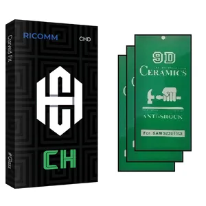 Ricomm CH Glass Ceramics Screen Protector For Samsung Galaxy S22 Ultra 5G Pack Of 3