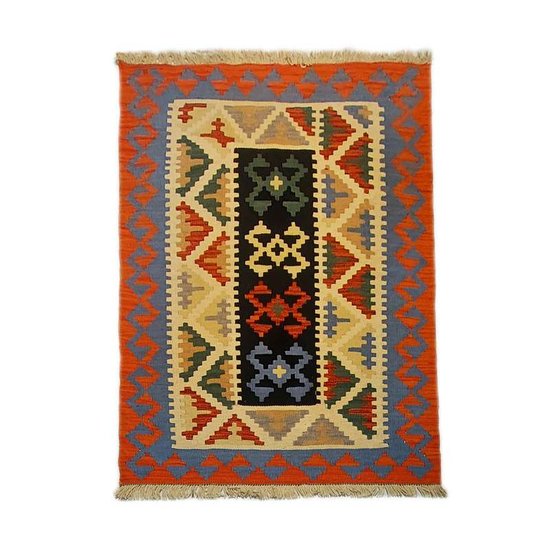 گلیم دستبافت یک و نیم متری طرح شیرازی کد 15010049