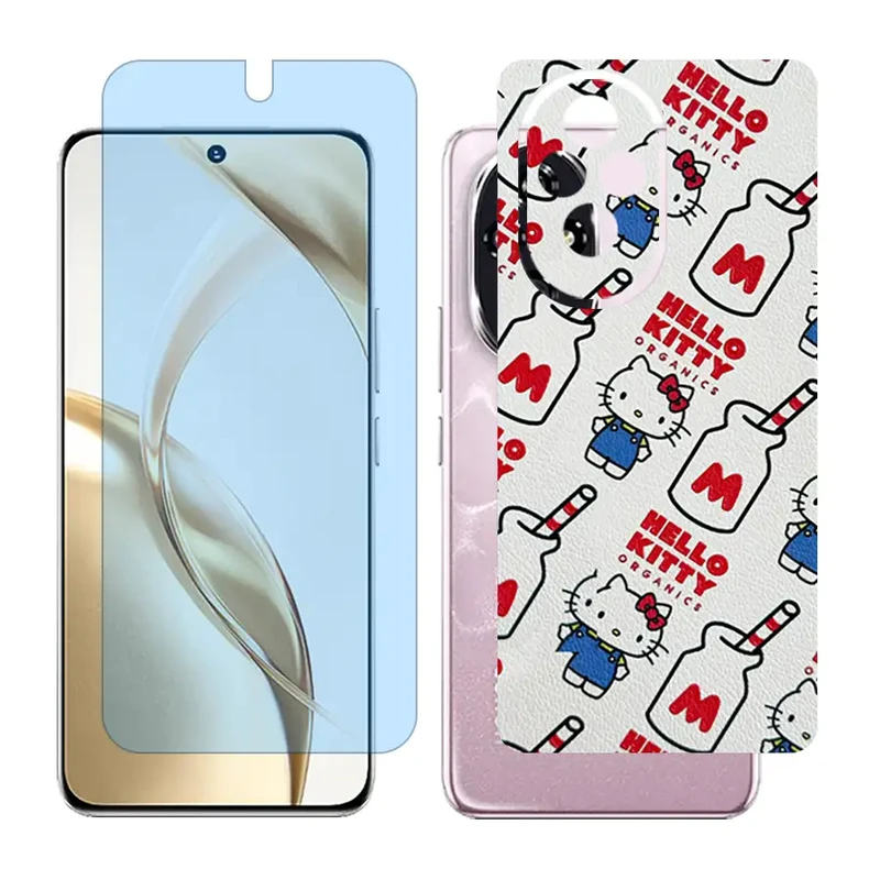 محافظ صفحه نمایش آنتی بلو گلس مدل Together مناسب برای گوشی موبایل آنر 200 / Honor 200 به همراه برچسب پوششی پشت گوشی