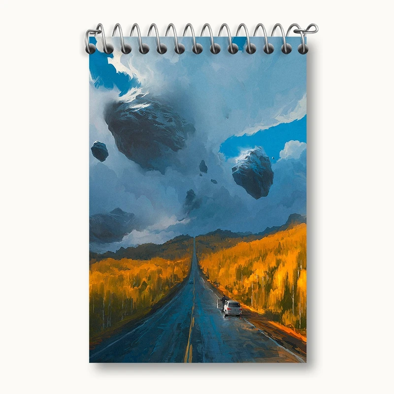 دفتر یادداشت 50 برگ خندالو مدل جاده کد F15