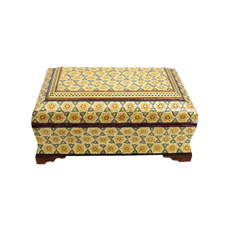 جعبه جواهرات خاتم کاری کد 05