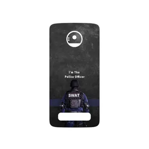 MAHOOT Police Officer Cover Sticker for Motorola Moto Z Play