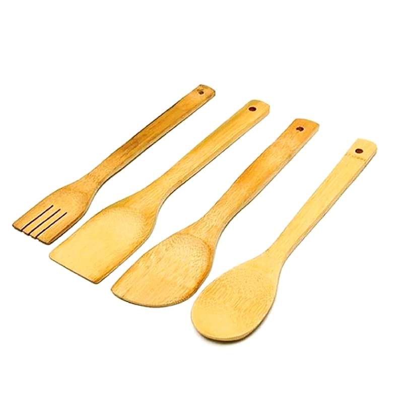 سرویس کفگیر و ملاقه 4 پارچه چوبی مدل سرآشپز