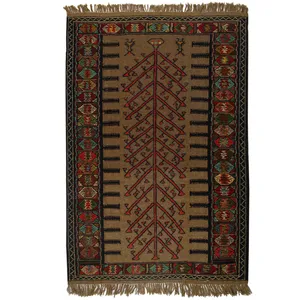 گلیم دستبافت دو متری کد 990811