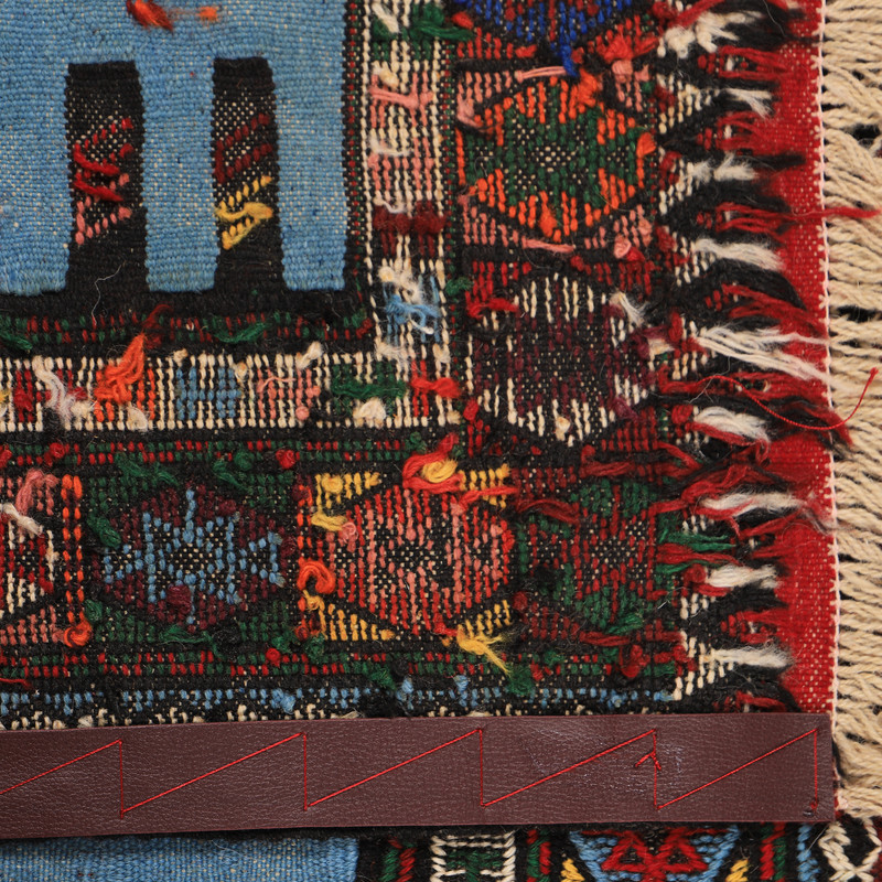 گلیم دستبافت دو متری مدل تمام بافت خراسان کد 4040117