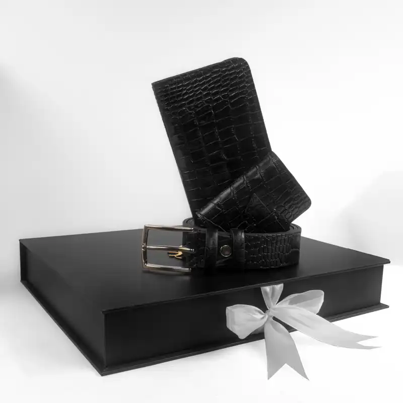 ست هدیه مردانه چرم عطارد مدل چرم طبیعی کد A51