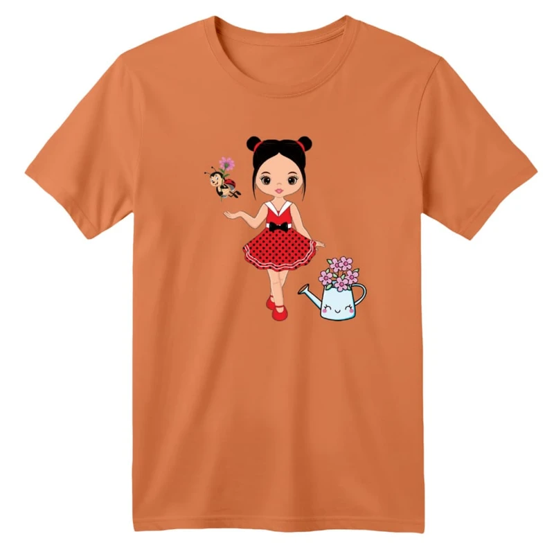 تی شرت آستین کوتاه بچگانه مدل دخترک کد ۱۰