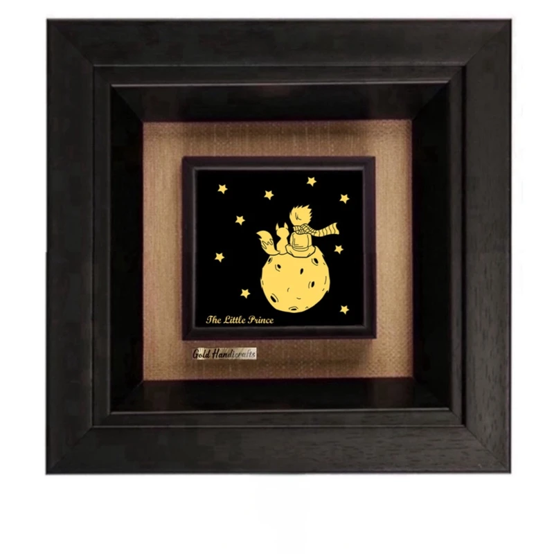 تابلو طلاکوب زرکات طرح شازده کوچولو مدل F282