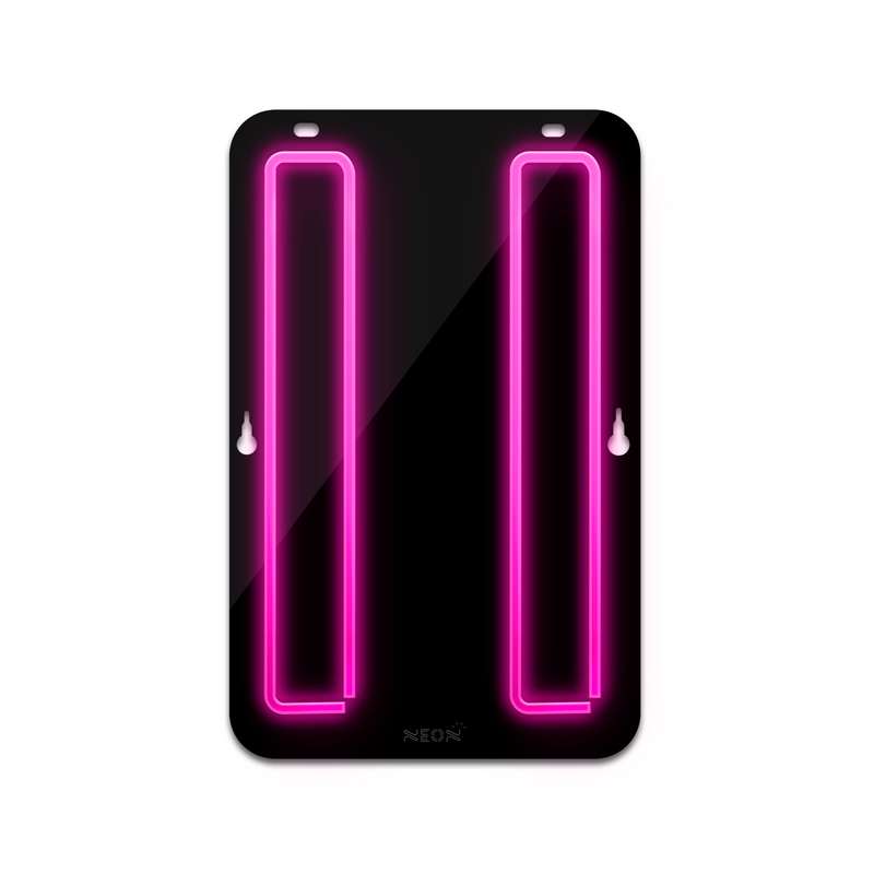 چراغ دیواری نئون دیزاین طرح Pause-BL_PN