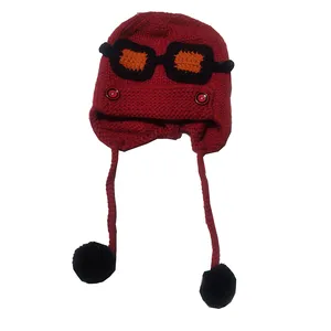 کلاه بافتنی بچگانه مدل A 7727 رنگ  قرمز