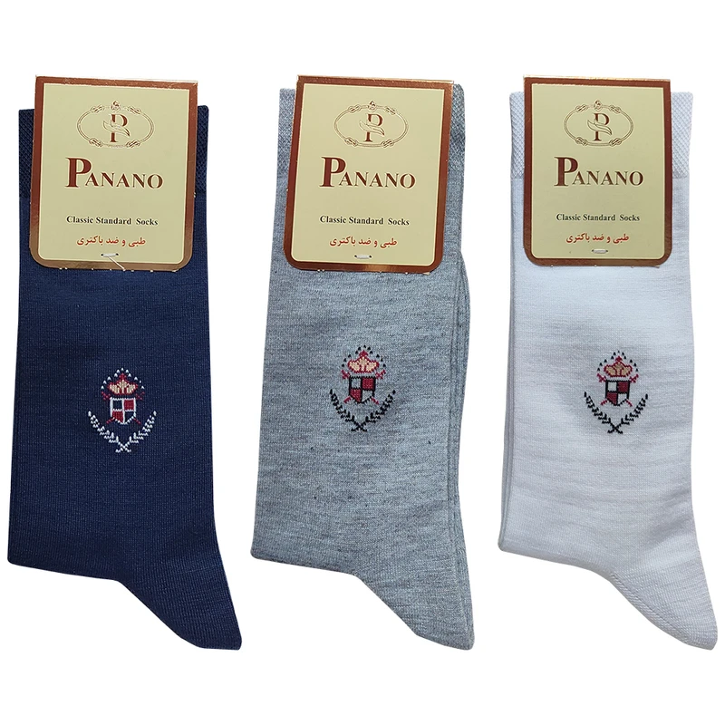 جوراب مردانه پانانو کد S-203 بسته 3 عددی