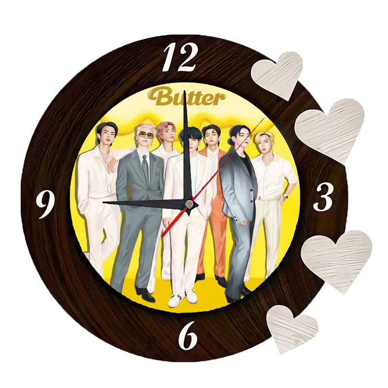 ساعت دیواری مدل BTS Butter 027