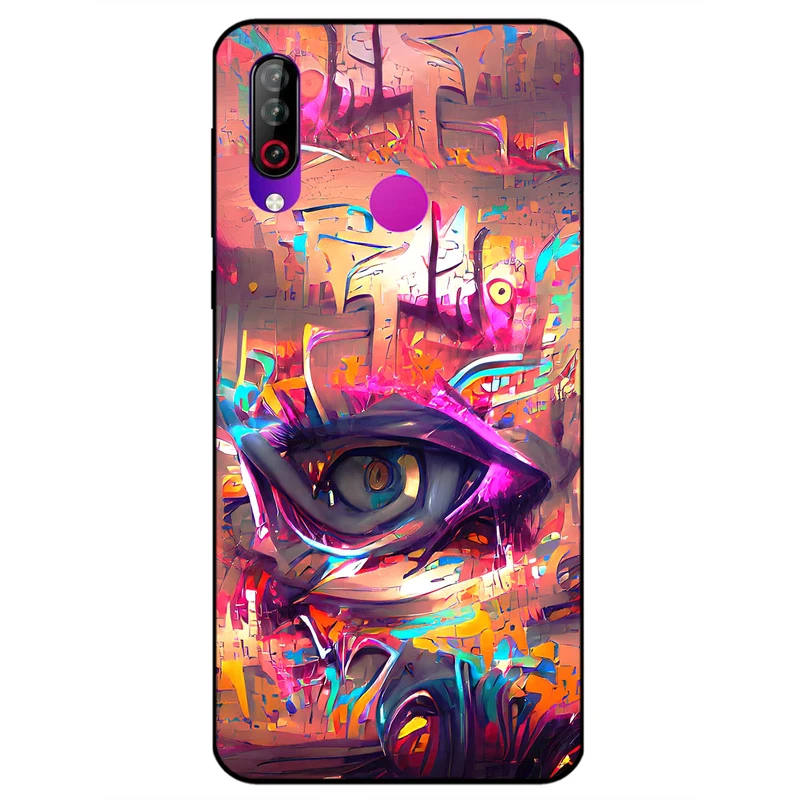 کاور مگافون طرح چشم مدل 2823 مناسب برای گوشی موبایل ال جی W30