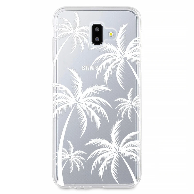 کاور مگافون طرح نخل مدل C52-W مناسب برای گوشی موبایل سامسونگ Galaxy J6 Plus