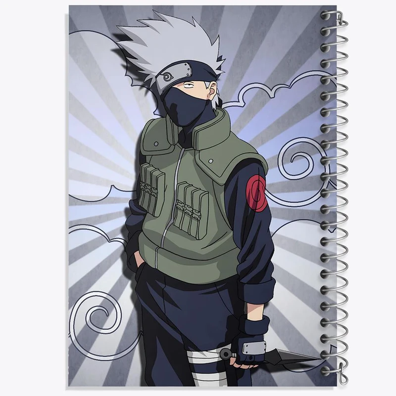 دفتر ژورنال نویسی 50 برگ خندالو مدل نقطه ای طرح هاتاکه کاکاشی انیمه ناروتو Naruto کد 11232