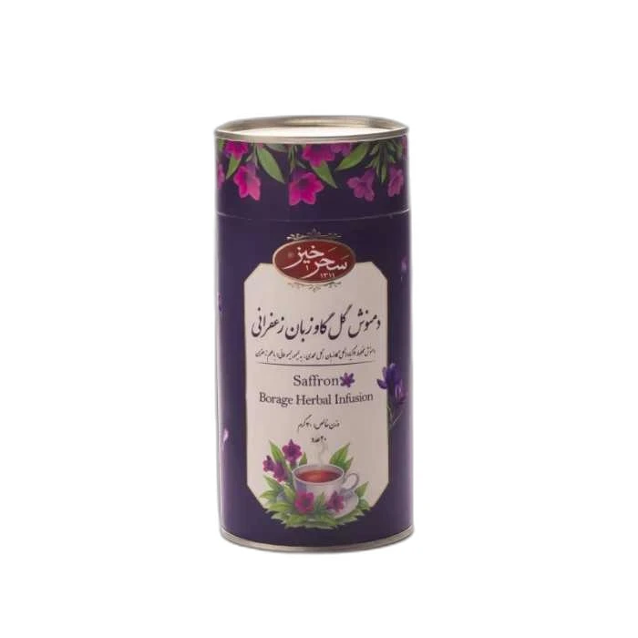 دمنوش گل گاوزبان زعفرانی سحرخیز بسته 20 عددی