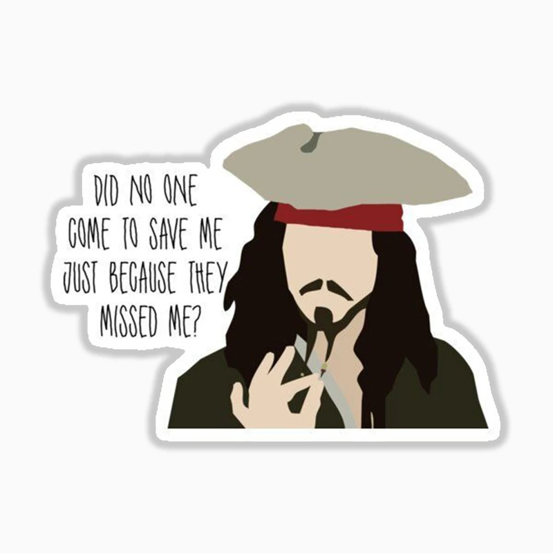 استیکر لپ تاپ و موبایل بووم طرح کاپیتان جک اسپارو کد mr23 