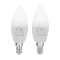 لامپ ال ای دی 7 وات شمعی افراتاب مدل AF-C37-7W پایه E14 بسته 2 عددی