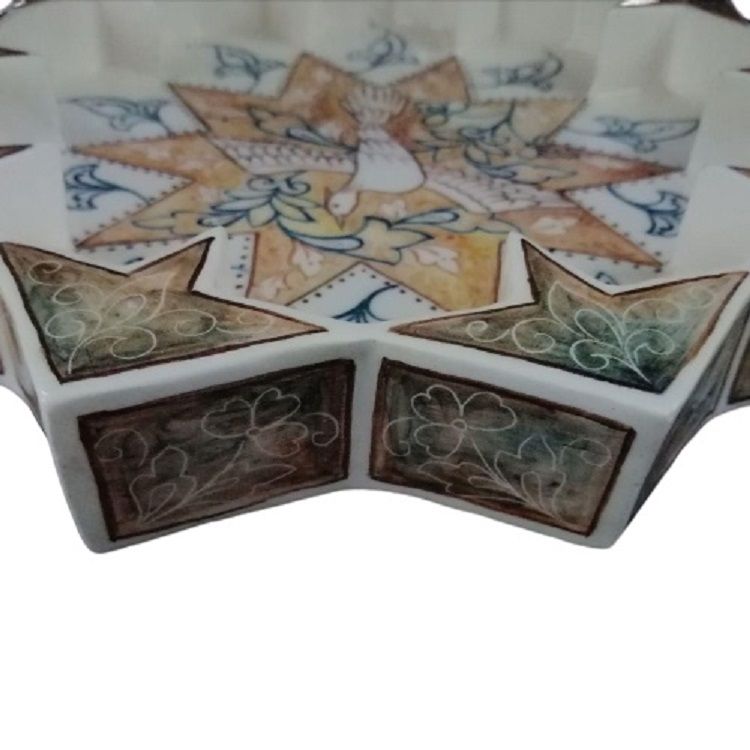 شکلات خوری سرامیکی طرح گل و مرغ مدل هور کد 3581676