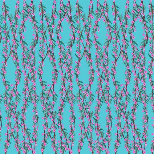 کاغذ کادو طرح شکوفه بهاری بسته 5 عددی