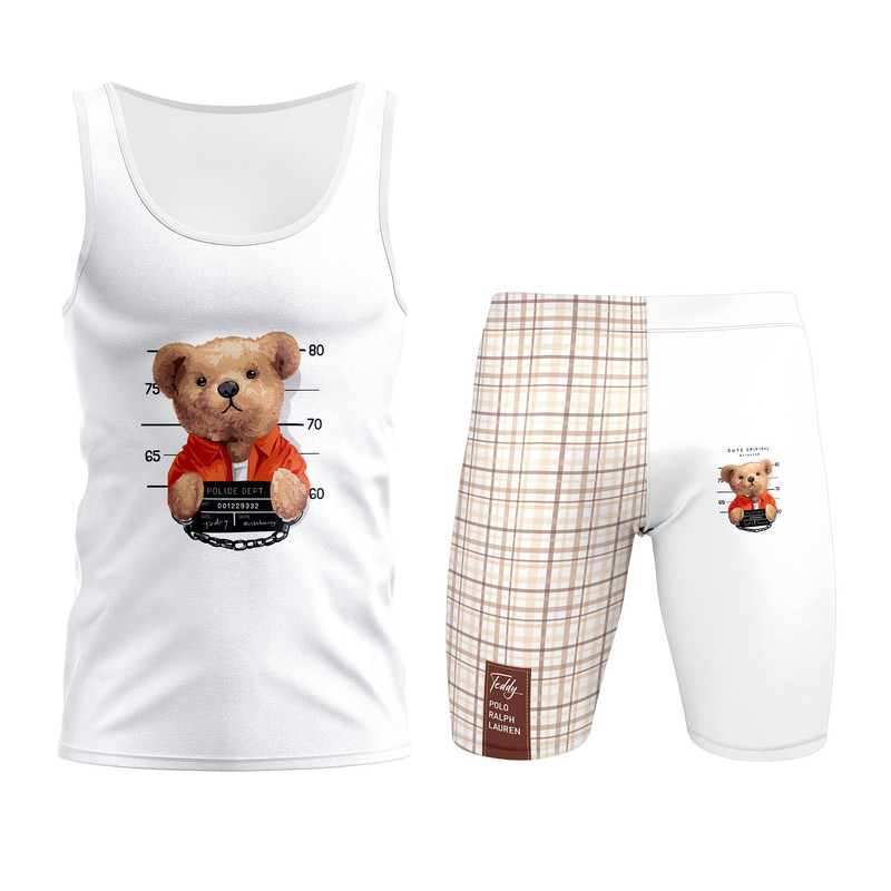 ست تاپ و شلوارک ورزشی مردانه مدل R110