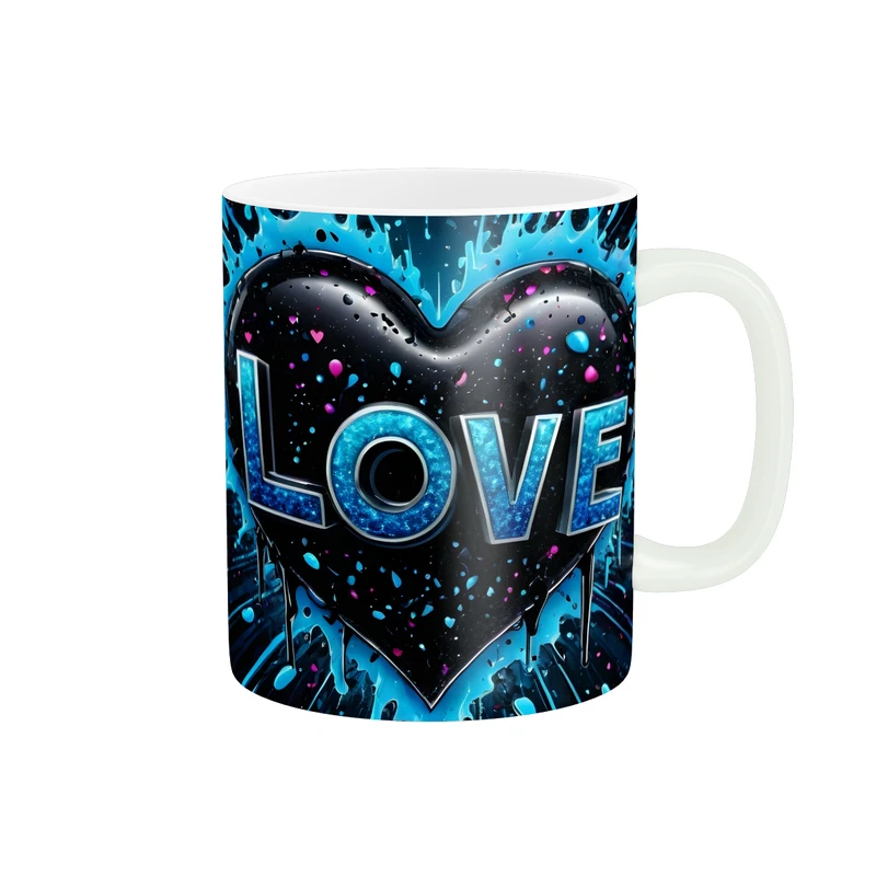 ماگ پاد آفرین طرح قلب کد 1438