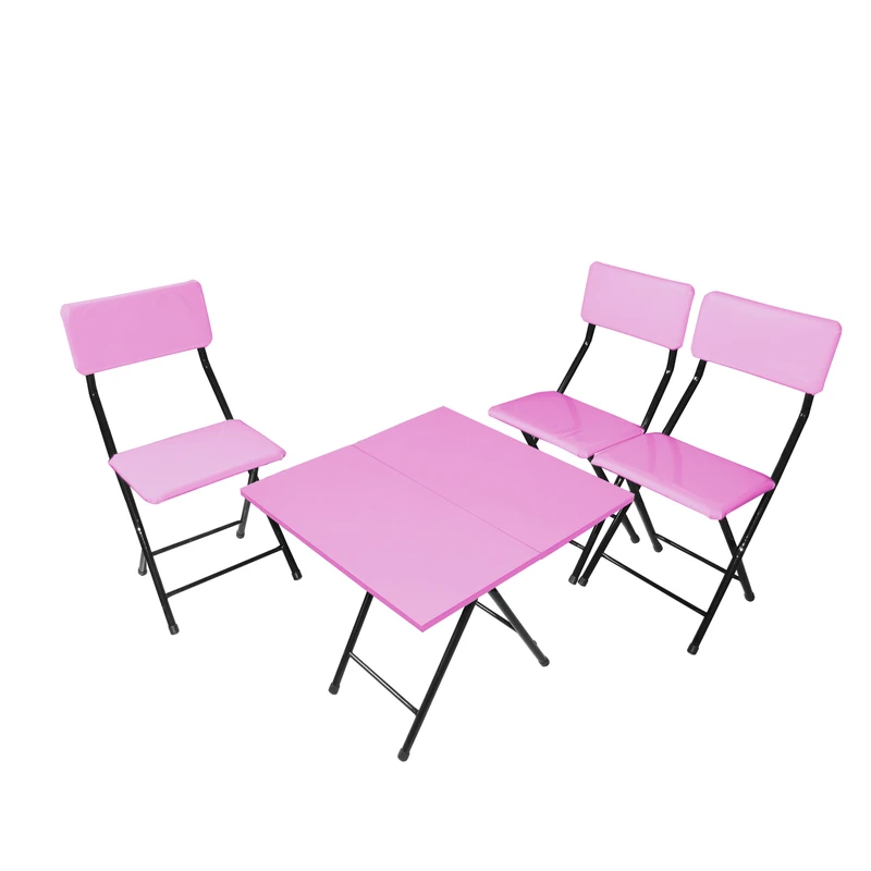 میز و صندلی ناهارخوری سه نفره میزیمو مدل 2 تیکه تاشو کد 2435 