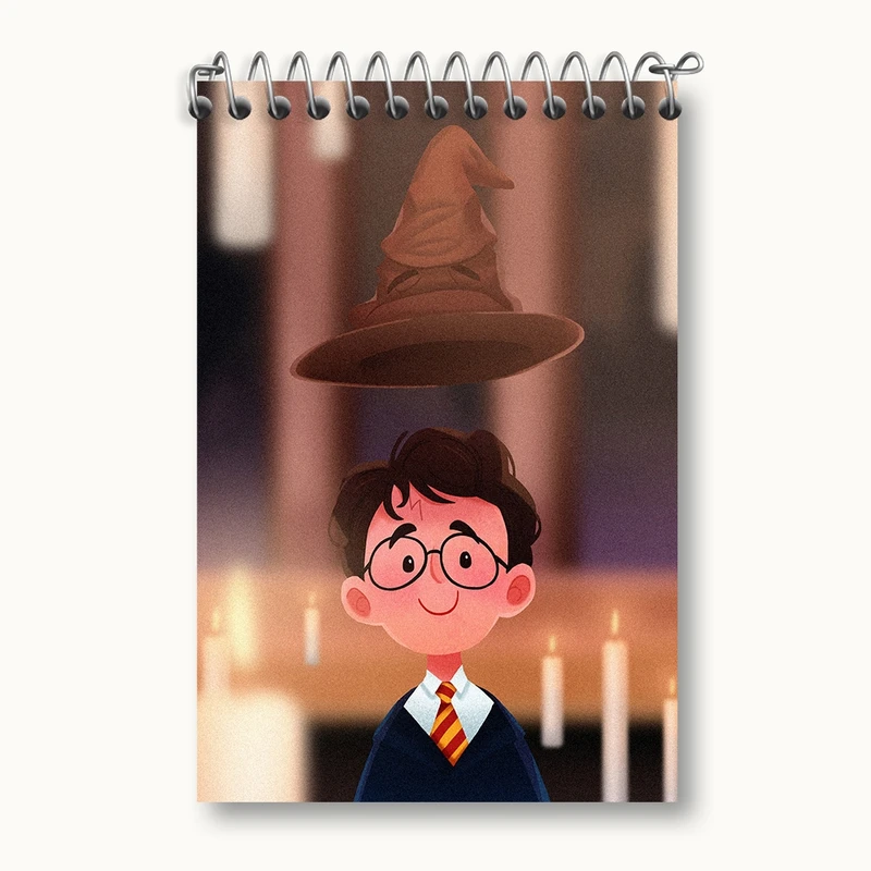 دفتر یادداشت 50 برگ خندالو مدل هری پاتر (Harry Potter) کد F1280