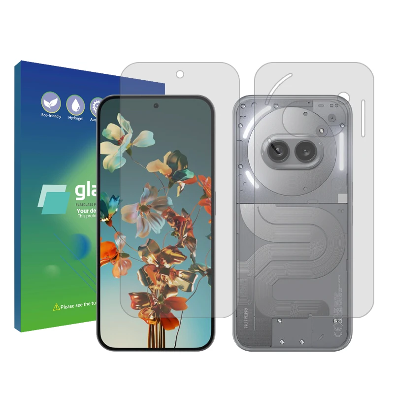محافظ صفحه نمایش شفاف گلس پرو مدل Resistant مناسب برای گوشی موبایل ناتینگ Phone 2a به همراه محافظ پشت گوشی