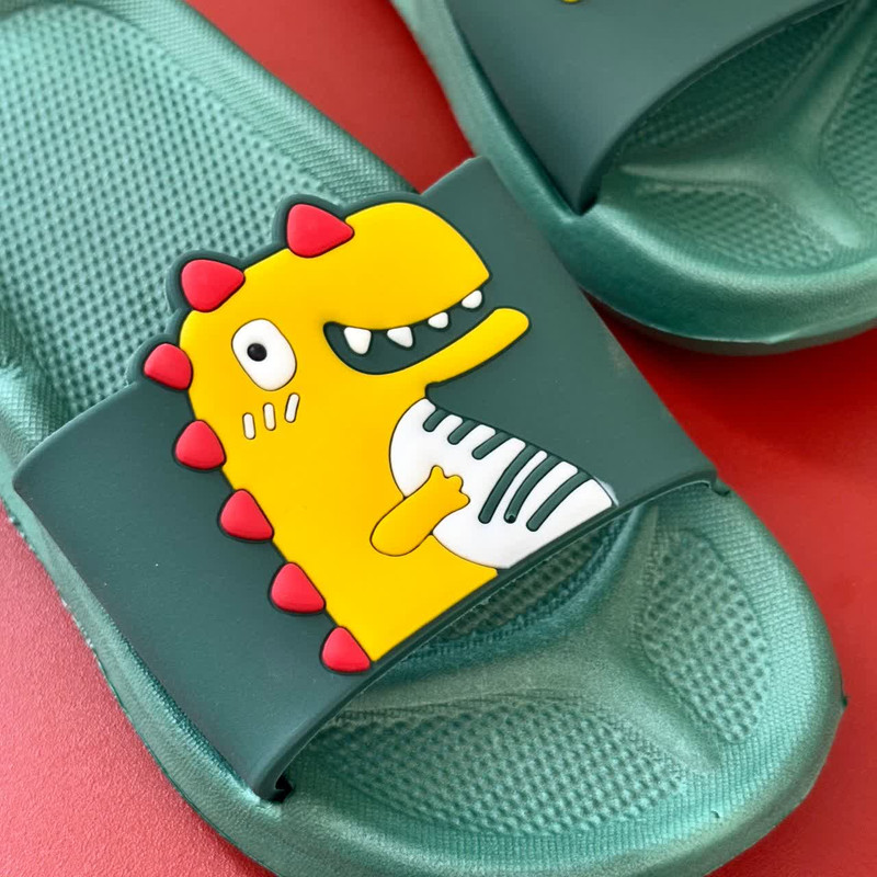 دمپایی حمام زیتون مدل دایناسور