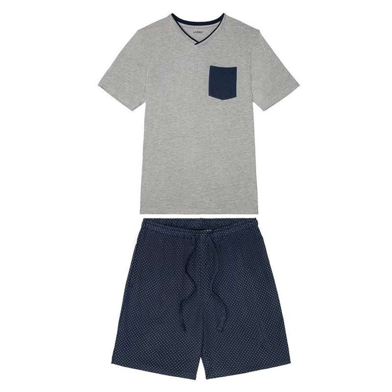 ست تی شرت و شلوارک مردانه لیورجی مدل 8549182