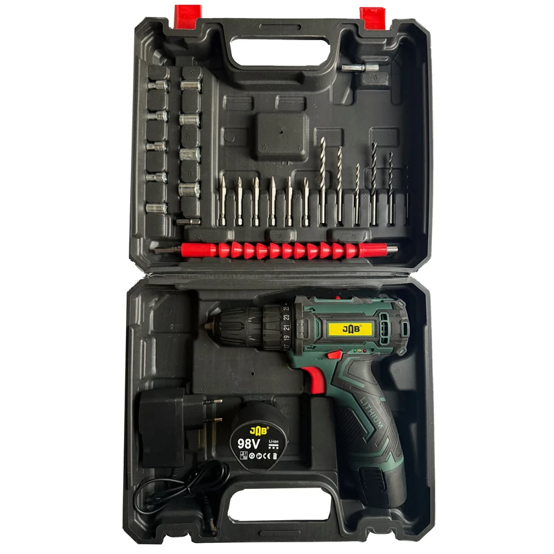 مجموعه 40 عددی پیچ گوشتی شارژی 98 ولت جاب مدل JB-98 MAX EDITION