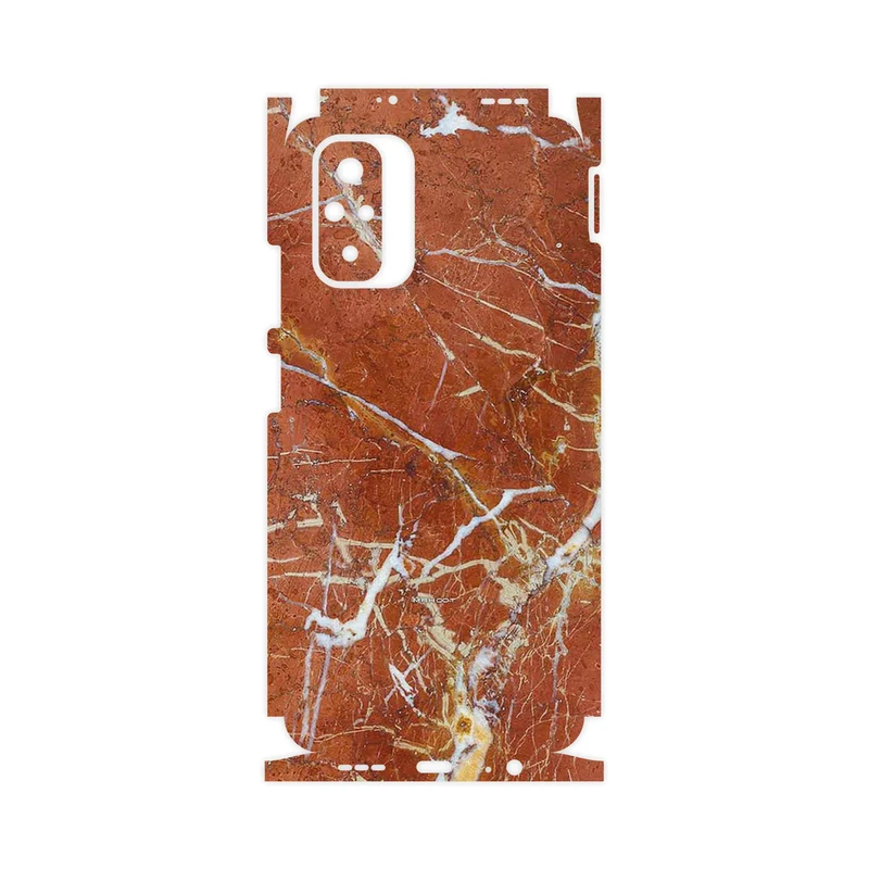 برچسب پوششی ماهوت مدل Red Marble-FullSkin مناسب برای گوشی موبایل شیائومی Redmi Note 10s